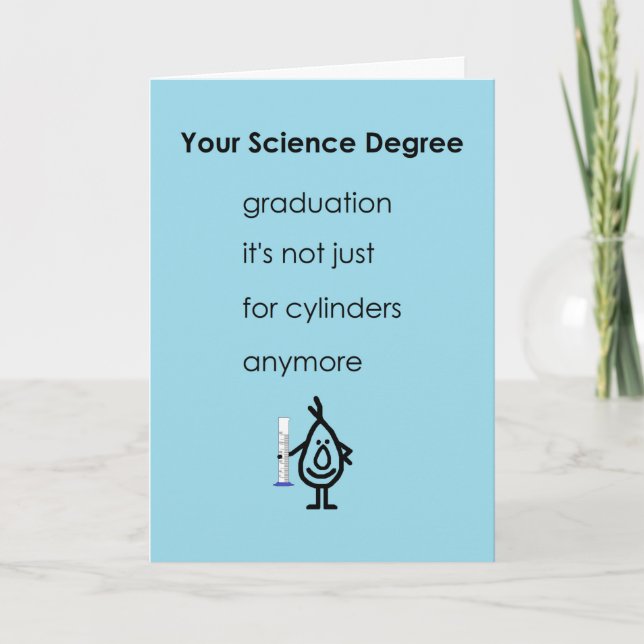 Carte Votre Diplôme de Sciences Un Poème De Diplôme Drôl (Devant)