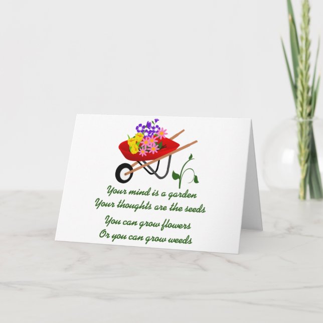Carte Votre esprit est un jardin (Devant)