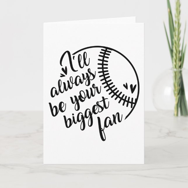 Carte Votre Impression De Baseball De Ventilateur (Devant)