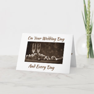 CARTE ****VOTRE JOUR DE MARIAGE*** VIE D'AMOUR