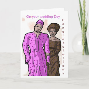 Carte Votre jour du mariage, félicitations