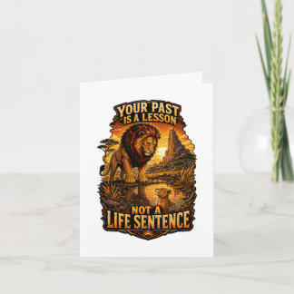 Carte Votre passé est une leçon Citation motivationnelle