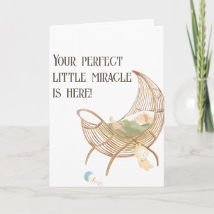 Carte Votre Petit Miracle Parfait Est Ici Félicitations