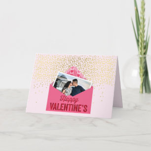 Carte VOTRE photo Valentine's Day First Kiss For Her