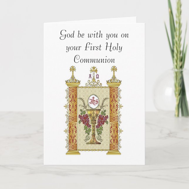 Carte Votre première sainte communion (Devant)