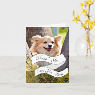 Carte Votre propre Merci de message chien