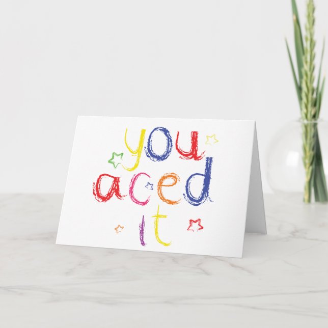 Carte Vous aced le des félicitations (Devant)