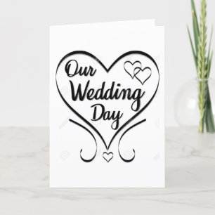 CARTE * VOUS AIMEZ JAMAIS* SUR NOTRE * JOUR DU MARIAGE*