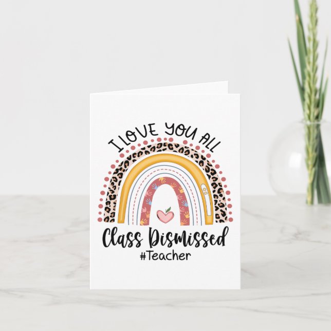 Carte Vous aimez tous Cl Rejeté Arc-en-ciel Dernier jour (Devant)