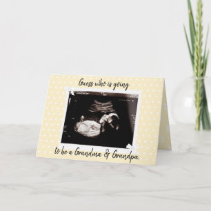 Carte Vous allez être une grand-maman et un grand-papa