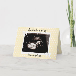 Carte Vous allez être une tante Grossesse bébé annonce