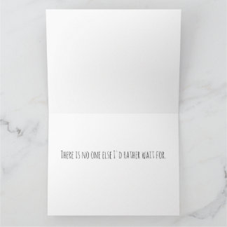 Carte Vous attendez - De Lui