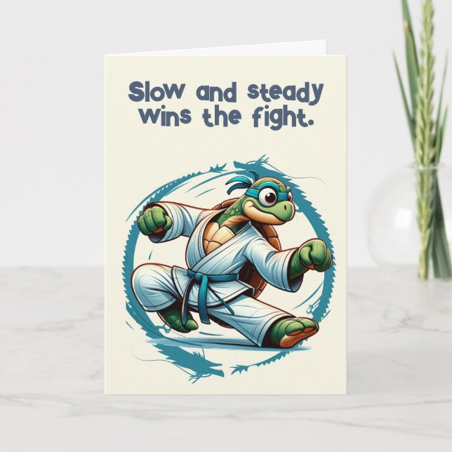Carte Vous avez ce Taekwondo Turtle Encouragement (Devant)