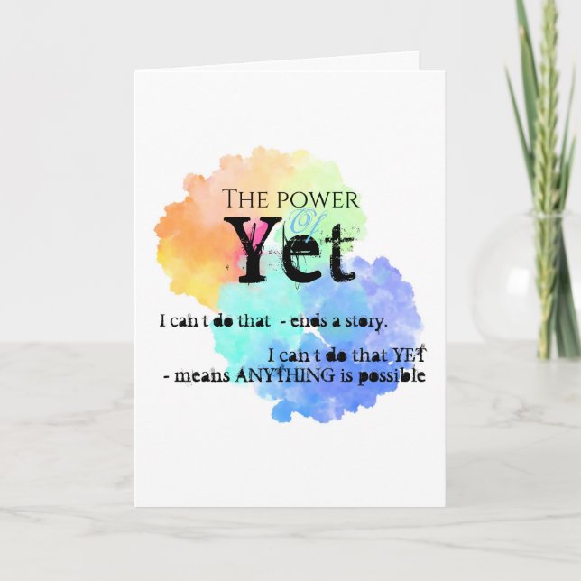 Carte Vous avez ceci, encouragement (Devant)