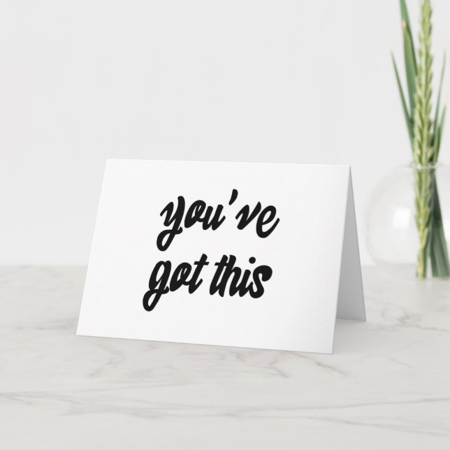 Carte Vous avez ceci : Inspirant, Simple Pep-Talk, 1 (Devant)