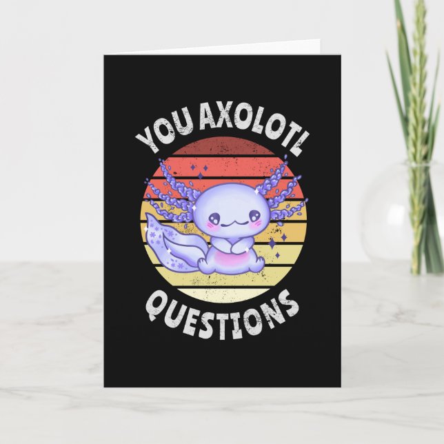 Carte Vous avez des questions axolotales (Devant)