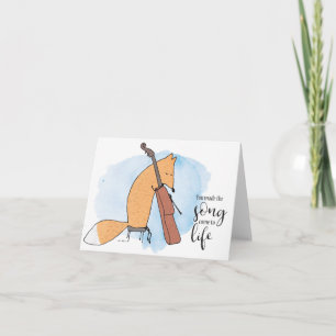Carte Vous avez fait de la chanson la vie