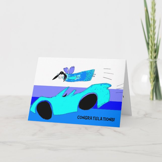 Carte vous avez réussi votre test de conduite ! (Devant)
