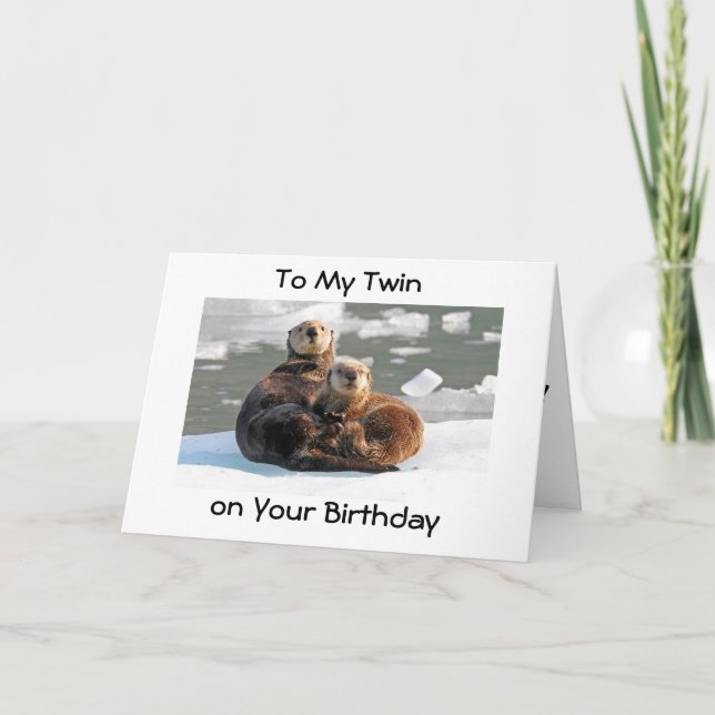 CARTE VOUS AVEZ UN JOLI ANNIVERSAIRE "TWIN" (Devant)
