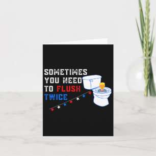 Carte Vous Devez Retirer Deux Fois Plus Drôle Anti-Trump