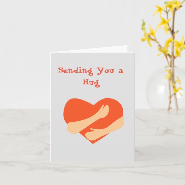 Carte Vous envoyer un câlin/se sentir mieux bientôt (Fleur jaune)