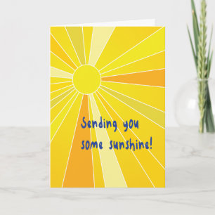 Carte Vous envoyer un peu de soleil Vous penser