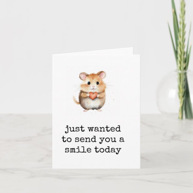 Carte Vous envoyer un sourire aujourd'hui, penser à votr (Devant)