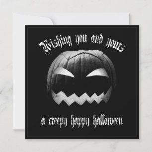 Carte Vous et les vôtres un Halloween heureux effrayant