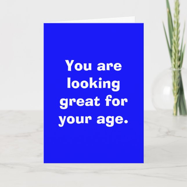 Carte Vous êtes à la recherche de votre âge. (Devant)
