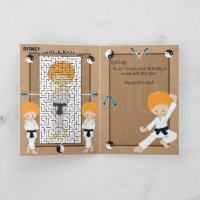 Vous êtes A-Maze Ginger Boys Karate Anniversaire