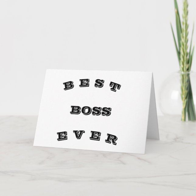 CARTE VOUS ÊTES APPRÉCIÉ ***BOSS*** NOËL (Devant)