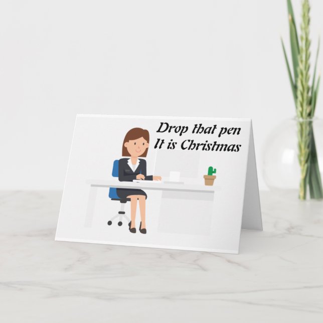 CARTE VOUS ÊTES APPRÉCIÉ NOËL LIÉ AU TRAVAIL (Devant)