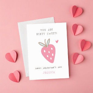 Carte Vous êtes Berry Sweet Classroom Saint-Valentin