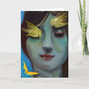 Carte Vous êtes dans mes pensées   Jolie dame