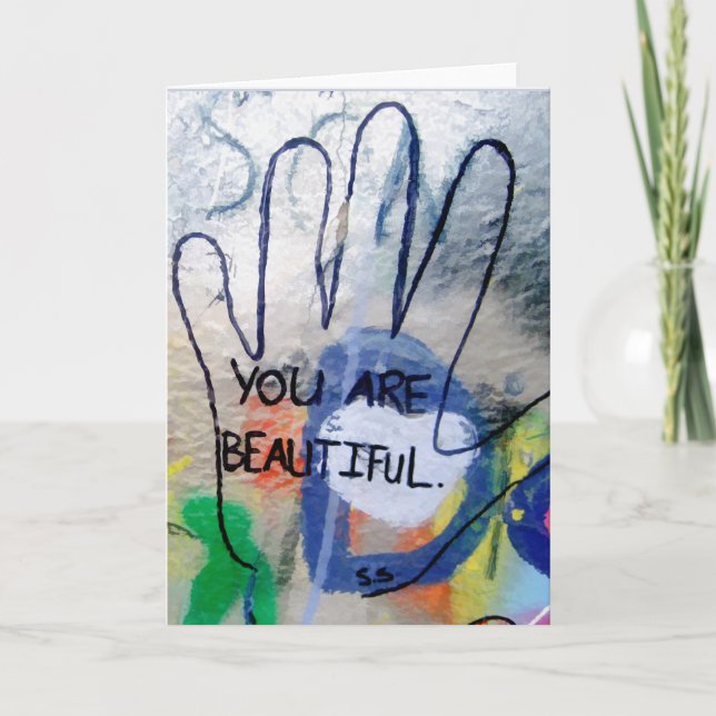Carte Vous Êtes De Beaux Graffitis (Devant)