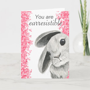 Carte Vous êtes Earresistible Anniversaire Easer Bunny