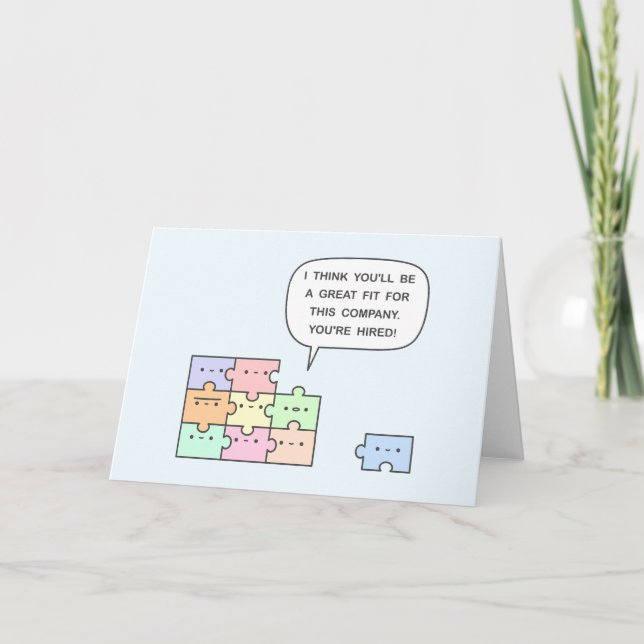 Carte Vous êtes embauché ! (Devant)