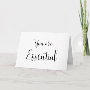 Carte Vous êtes Essentiel, Message Inspirant