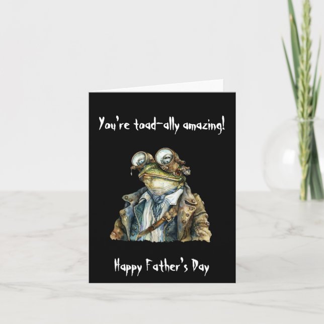 Carte Vous êtes extraordinaire de crapaud. Bonne Fête de (Devant)