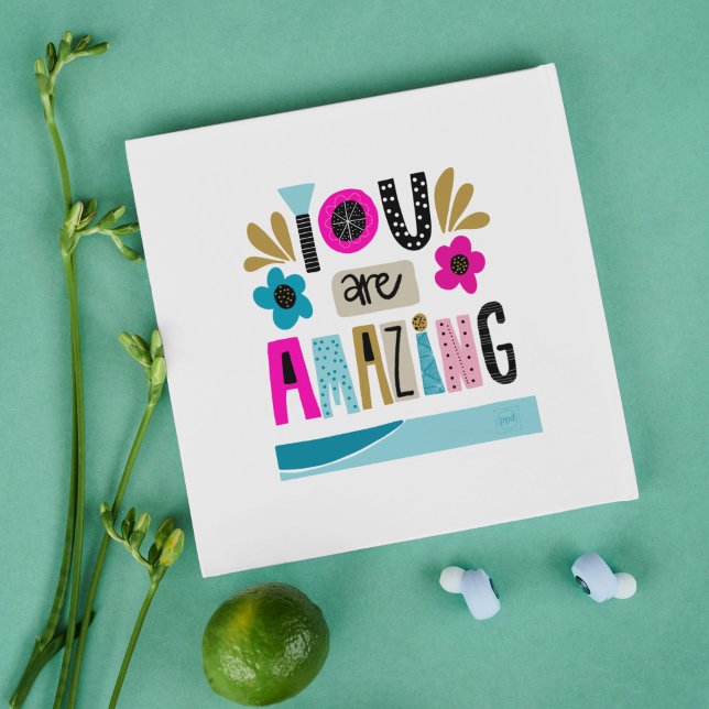 Carte Vous Êtes Extraordinaire De Mettre En Oeuvre Posit (You are Amazing Card hand lettered)