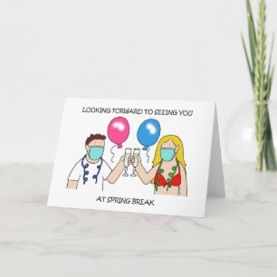 Carte Vous êtes impatient de vous voir à Spring Break