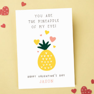 Carte Vous êtes l'ananas de ma classe d'oeil Valentine