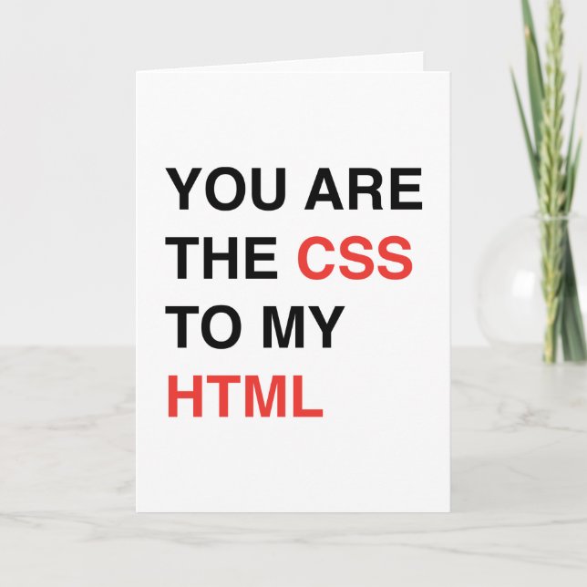 Carte Vous Êtes Le CSS De Mon HTML (Devant)