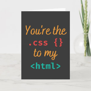 CARTE VOUS ÊTES LE CSS DE MON HTML - WEB DEV PUN