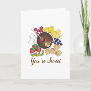 Carte Vous êtes le gâteau aux fruits au chocolat au Merc