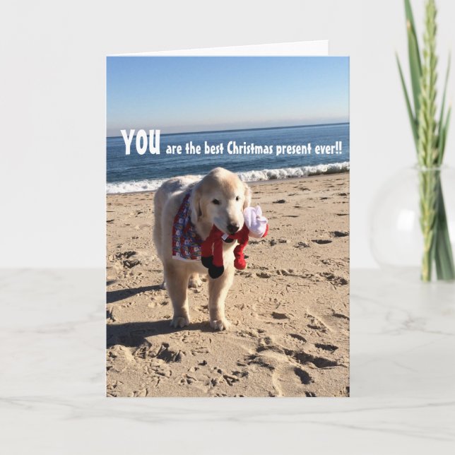 Carte Vous Êtes Le Meilleur Cadeau De Noël Jamais. (Devant)