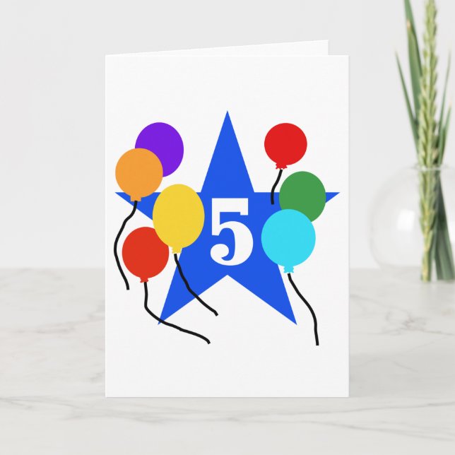 Carte Vous êtes les 5èmes T-shirts et cadeaux (Devant)