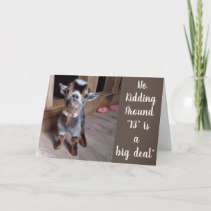 Carte VOUS ÊTES MAINTENANT **UN ADOLESCENT** 13e ANNIVER