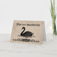 Vous êtes merveilleux Funny Goth Black Swan Merci
