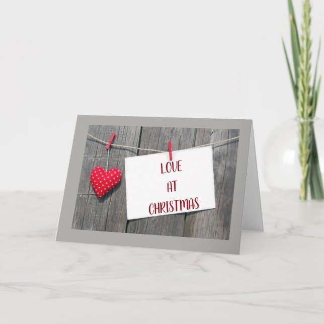 Carte VOUS ÊTES **MON Cadeau** D'AMOUR À NOËL (Devant)